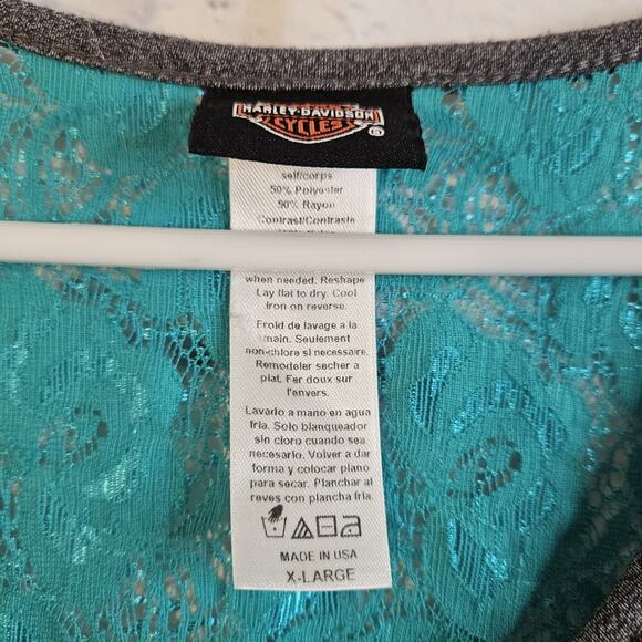 Harley Davidson Pig Trail Harley Davidson Roger's Arkansas Ladies T-Shirt XL - Picture 6 of 6